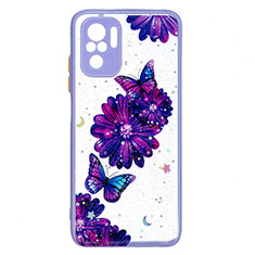 Funda Silicona Gel Goma Patron de Moda Carcasa Y01X para Xiaomi Redmi Note 10S 4G Morado