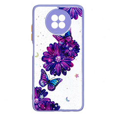 Funda Silicona Gel Goma Patron de Moda Carcasa Y01X para Xiaomi Redmi Note 9 5G Morado