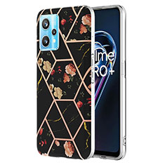 Funda Silicona Gel Goma Patron de Moda Carcasa Y02B para Realme 9 4G Negro