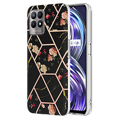 Funda Silicona Gel Goma Patron de Moda Carcasa Y02B para Realme Narzo 50 4G Negro