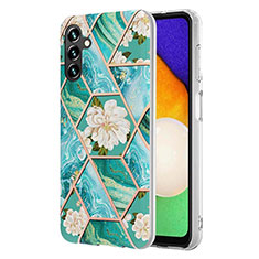 Funda Silicona Gel Goma Patron de Moda Carcasa Y02B para Samsung Galaxy A04s Verde