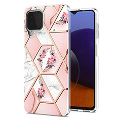 Funda Silicona Gel Goma Patron de Moda Carcasa Y02B para Samsung Galaxy A22 4G Rosa