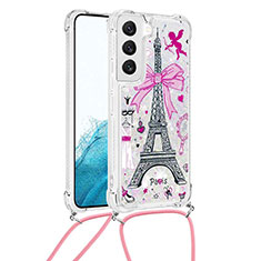 Funda Silicona Gel Goma Patron de Moda Carcasa Y02B para Samsung Galaxy S21 FE 5G Gris