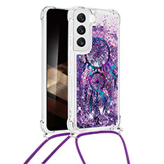 Funda Silicona Gel Goma Patron de Moda Carcasa Y02B para Samsung Galaxy S24 Plus 5G Morado