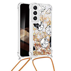 Funda Silicona Gel Goma Patron de Moda Carcasa Y02B para Samsung Galaxy S25 5G Oro