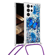 Funda Silicona Gel Goma Patron de Moda Carcasa Y02B para Samsung Galaxy S25 Ultra 5G Azul