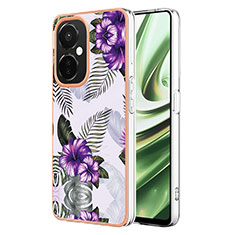 Funda Silicona Gel Goma Patron de Moda Carcasa Y03B para Oppo K11x 5G Morado