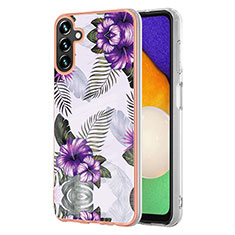 Funda Silicona Gel Goma Patron de Moda Carcasa Y03B para Samsung Galaxy A04s Morado