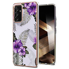 Funda Silicona Gel Goma Patron de Moda Carcasa Y03B para Samsung Galaxy A15 4G Morado