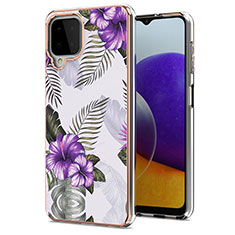 Funda Silicona Gel Goma Patron de Moda Carcasa Y03B para Samsung Galaxy A22 4G Morado