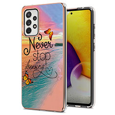 Funda Silicona Gel Goma Patron de Moda Carcasa Y03B para Samsung Galaxy A72 5G Multicolor