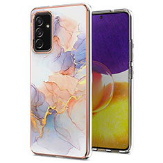 Funda Silicona Gel Goma Patron de Moda Carcasa Y03B para Samsung Galaxy Quantum4 5G Purpura Claro