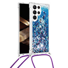 Funda Silicona Gel Goma Patron de Moda Carcasa Y03B para Samsung Galaxy S24 Ultra 5G Azul