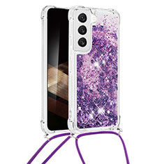 Funda Silicona Gel Goma Patron de Moda Carcasa Y03B para Samsung Galaxy S25 5G Morado