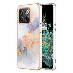 Funda Silicona Gel Goma Patron de Moda Carcasa Y04B para OnePlus Ace Pro 5G Purpura Claro