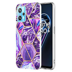 Funda Silicona Gel Goma Patron de Moda Carcasa Y04B para Realme 9 Pro 5G Morado