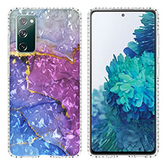 Funda Silicona Gel Goma Patron de Moda Carcasa Y04B para Samsung Galaxy S20 FE 4G Morado