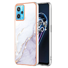 Funda Silicona Gel Goma Patron de Moda Carcasa Y05B para Realme V25 5G Blanco