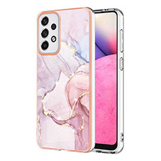 Funda Silicona Gel Goma Patron de Moda Carcasa Y05B para Samsung Galaxy A33 5G Rosa