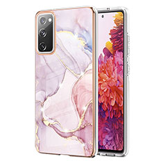 Funda Silicona Gel Goma Patron de Moda Carcasa Y05B para Samsung Galaxy S20 FE 4G Rosa