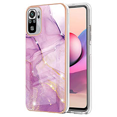 Funda Silicona Gel Goma Patron de Moda Carcasa Y05B para Xiaomi Poco M5S Purpura Claro