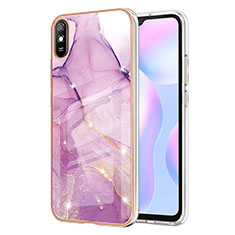 Funda Silicona Gel Goma Patron de Moda Carcasa Y05B para Xiaomi Redmi 9i Purpura Claro