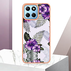 Funda Silicona Gel Goma Patron de Moda Carcasa Y06B para Huawei Honor 70 Lite 5G Morado