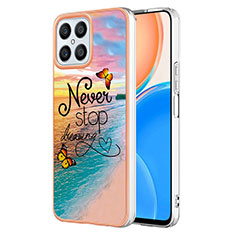 Funda Silicona Gel Goma Patron de Moda Carcasa Y06B para Huawei Honor X8 4G Multicolor