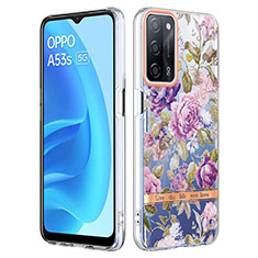 Funda Silicona Gel Goma Patron de Moda Carcasa Y06B para Oppo A56 5G Purpura Claro