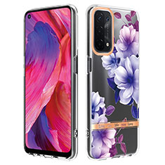 Funda Silicona Gel Goma Patron de Moda Carcasa Y06B para Oppo A93 5G Morado