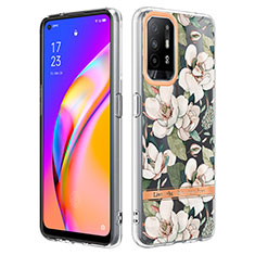 Funda Silicona Gel Goma Patron de Moda Carcasa Y06B para Oppo Reno5 Z 5G Blanco