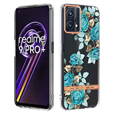 Funda Silicona Gel Goma Patron de Moda Carcasa Y06B para Realme 9 4G Cian