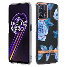 Funda Silicona Gel Goma Patron de Moda Carcasa Y06B para Realme 9 Pro 5G Azul