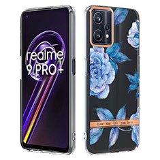 Funda Silicona Gel Goma Patron de Moda Carcasa Y06B para Realme Narzo 50 Pro 5G Azul