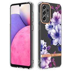 Funda Silicona Gel Goma Patron de Moda Carcasa Y06B para Samsung Galaxy A33 5G Morado