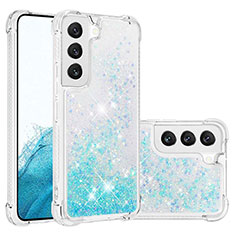 Funda Silicona Gel Goma Patron de Moda Carcasa Y06B para Samsung Galaxy S21 FE 5G Cian