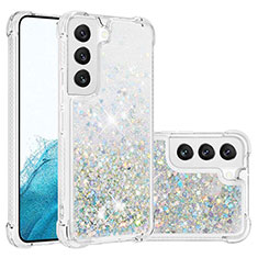 Funda Silicona Gel Goma Patron de Moda Carcasa Y06B para Samsung Galaxy S23 5G Plata