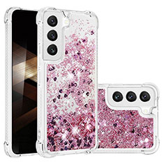 Funda Silicona Gel Goma Patron de Moda Carcasa Y06B para Samsung Galaxy S24 5G Oro Rosa