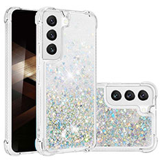 Funda Silicona Gel Goma Patron de Moda Carcasa Y06B para Samsung Galaxy S24 5G Plata