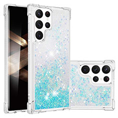 Funda Silicona Gel Goma Patron de Moda Carcasa Y06B para Samsung Galaxy S24 Ultra 5G Cian