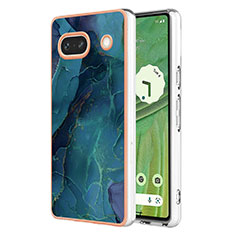 Funda Silicona Gel Goma Patron de Moda Carcasa Y07B para Google Pixel 7a 5G Verde