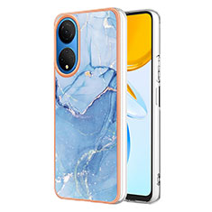 Funda Silicona Gel Goma Patron de Moda Carcasa Y07B para Huawei Honor X7 Azul