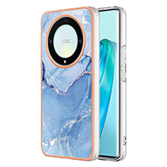 Funda Silicona Gel Goma Patron de Moda Carcasa Y07B para Huawei Honor X9a 5G Azul