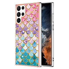 Funda Silicona Gel Goma Patron de Moda Carcasa Y10B para Samsung Galaxy S23 Ultra 5G Multicolor