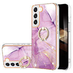 Funda Silicona Gel Goma Patron de Moda Carcasa Y16B para Samsung Galaxy S24 5G Purpura Claro