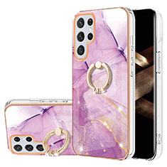 Funda Silicona Gel Goma Patron de Moda Carcasa Y16B para Samsung Galaxy S24 Ultra 5G Purpura Claro