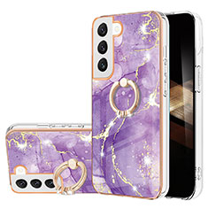 Funda Silicona Gel Goma Patron de Moda Carcasa Y16B para Samsung Galaxy S25 5G Morado