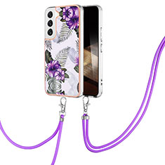 Funda Silicona Gel Goma Patron de Moda Carcasa Y20B para Samsung Galaxy S24 5G Morado