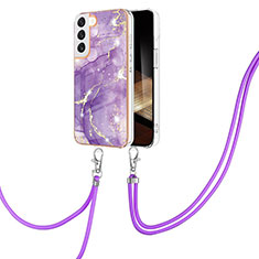 Funda Silicona Gel Goma Patron de Moda Carcasa Y21B para Samsung Galaxy S25 5G Morado