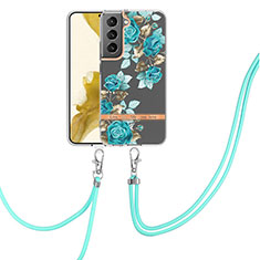 Funda Silicona Gel Goma Patron de Moda Carcasa Y22B para Samsung Galaxy S21 Plus 5G Cian